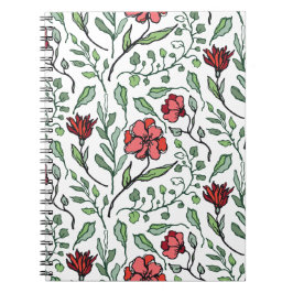 Bloemenspiraalnotitieboeken voor geïnspireerd schr notitieboek