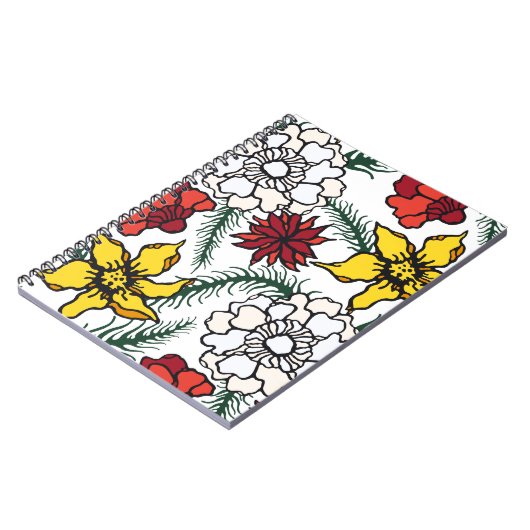 Bloemenspiraalnotitieboeken voor natuurminnenden notitieboek (Linkerzijde)