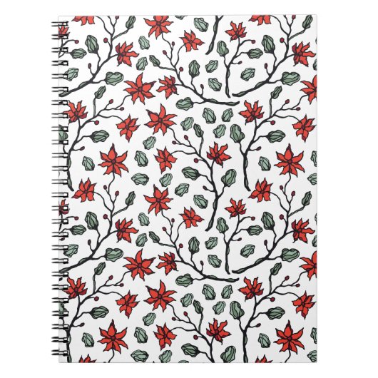 Bloemenspiraalnotitieboekjes voor stijlvolle notit notitieboek (Voorkant)