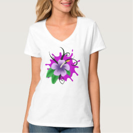 Bloemensplash t-shirt