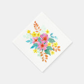 Bloemenspray servet (Hoek)
