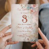 Bloemensprookje thema Kids Verjaardagsfeest Kaart