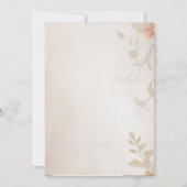 Bloemensprookje thema Kids Verjaardagsfeest Kaart (Achterkant)