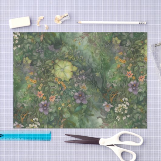 bloemensprookje tissuepapier (Craft)