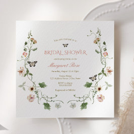 Bloemensprookje tuin bruids douche uitnodiging