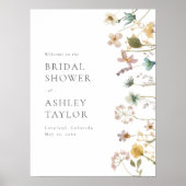 Bloemensprouwse Welkomstbord Poster (Voorkant)