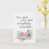 BloemenSt. Clare Assisi van de waterverf Citaat Kaart (Gele Bloem)