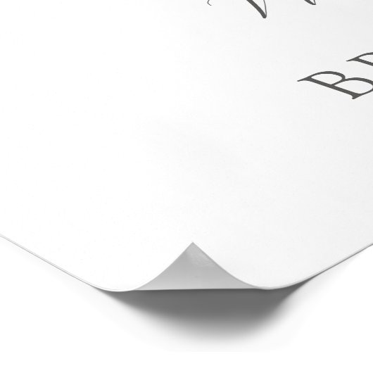 Bloemenstandaard vers van de markt Bruids Welkom Poster (Hoek)