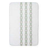 Bloemenstreep grote badmat (Voorkant Verticaal)