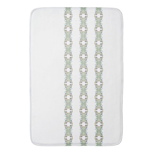 Bloemenstreep grote badmat (Voorkant Verticaal)