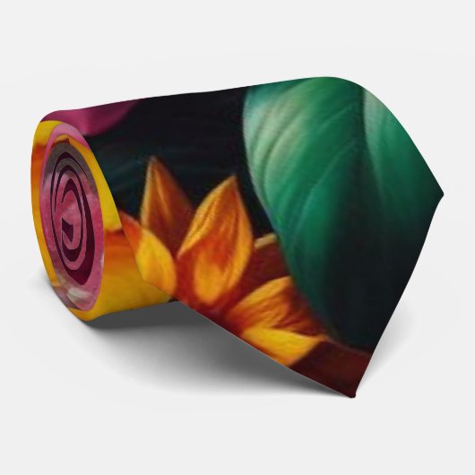 Bloemenstropdas Stropdas (Opgerold)