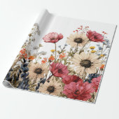 Bloemensublimatie Cadeaupapier (Uitgerold)
