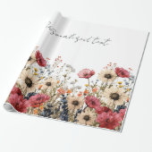 Bloemensublimatie Cadeaupapier (Uitgerold)