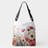 Bloemensublimatie Crossbody Tas (Voorkant)