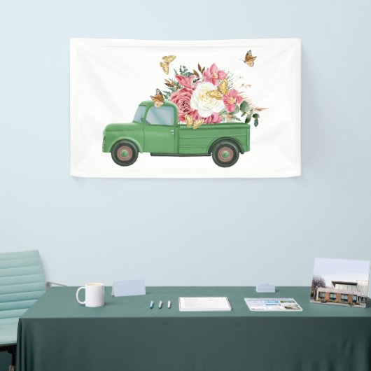 Bloemensublimatie Design Spandoek (Beurs)