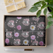 Bloemensuiker hart schedels decoupage tissuepapier (Geschenk)