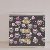 Bloemensuiker hart schedels decoupage tissuepapier