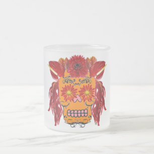 Bloemensuiker schedel matglas koffiemok