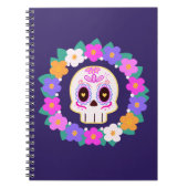 Bloemensuiker schedel notitieboek (Voorkant)