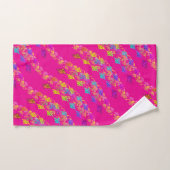 Bloemensymbolen Hot Pink  Bad Handdoek (Handdoek)