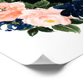 Bloemensymbool van levensviering Foto bord Poster (Hoek)