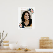 Bloemensymbool van levensviering Foto bord Poster (Keuken)
