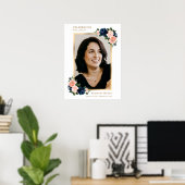 Bloemensymbool van levensviering Foto bord Poster (Thuiskantoor)