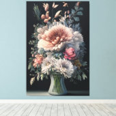 Bloemensymfonie Canvas Afdruk (Insitu (Houten vloer))