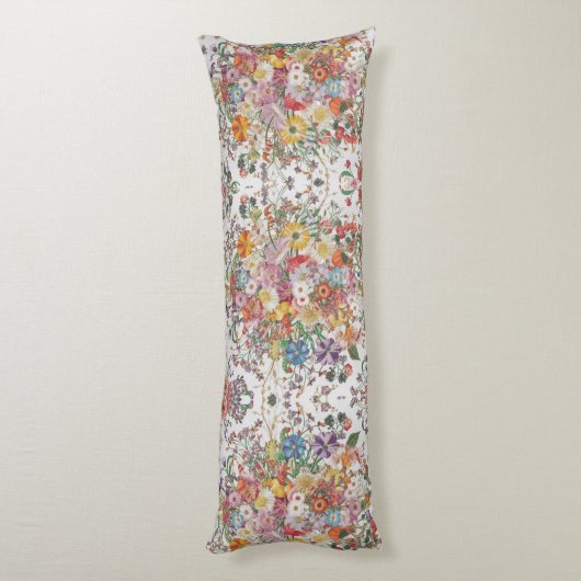 Bloemensymfonie Levendige multi-gekleurde tuin Lichaamskussen (Achterkant (Verticaal))