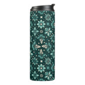 Bloemensymfonie patroon thermosbeker (Gedraaid links)