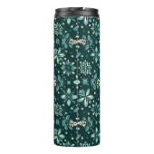 Bloemensymfonie patroon thermosbeker (Achterkant)