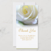 Bloemensympathie begrafenis dank u aangepaste foto bedankkaart (Voorkant)