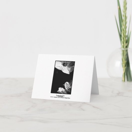 Bloemensympathie Dank u Kaart Condoleances (Achterkant)