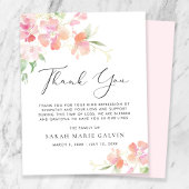 Bloemensympathie Uitvaart Dank u kaart