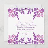 bloementafel bedankkaart (Achterkant)