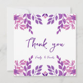 bloementafel bedankkaart (Voorkant)