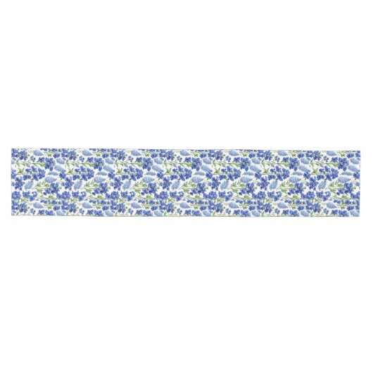 Bloementafel loper blauw (Horizontaal)