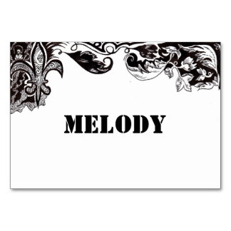 Bloementafel / plaatskaart voor bruiloft kaart