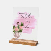 Bloementafelnummers Acryl Bord (Hoek)