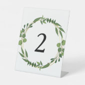 Bloementafelnummers Reclamebord Met Voetstuk (Voorkant)