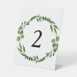 Bloementafelnummers Reclamebord Met Voetstuk