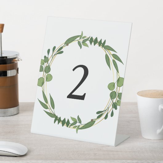 Bloementafelnummers Reclamebord Met Voetstuk (Insitu)