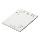  bloementak "een briefje van" Notitieblok (Linkerzijde)