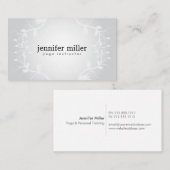 BLOEMENTAKKEN OP GRIJZE ACHTERGROND VISITEKAARTJE (Voorkant / Achterkant)