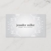 BLOEMENTAKKEN OP GRIJZE ACHTERGROND VISITEKAARTJE (Voorkant)