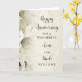 Bloementante & Uncle Jubileum Kaart (Gele Bloem)