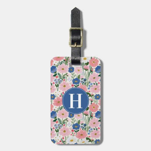 Bloementas Bagage Label Cottage Garden (Voorkant verticaal)