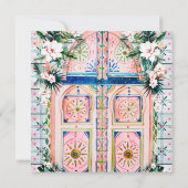 Bloementegels | Marokkaans Tropisch Kleurenpalet Kaart (Achterkant)