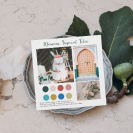 Bloementegels | Marokkaans Tropisch Kleurenpalet Kaart