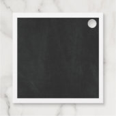 Bloementekst Chalkboard Baby shower dank u Bedankjes Labels (Achterkant)